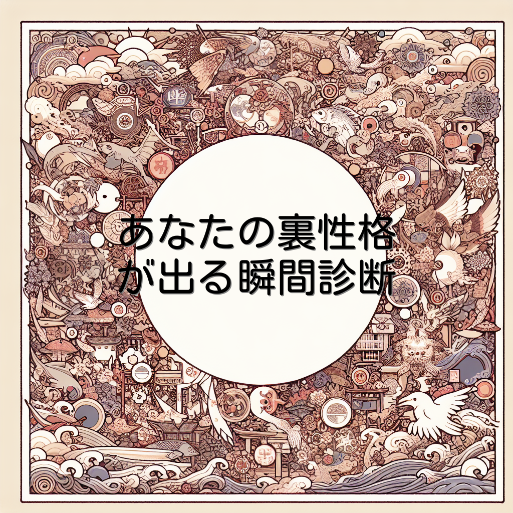 あなたの裏性格が出る瞬間診断