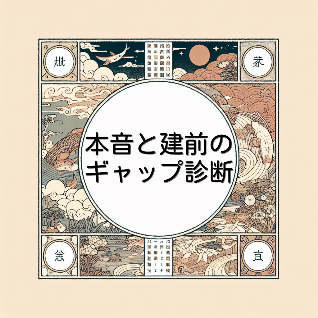 本音と建前のギャップ診断