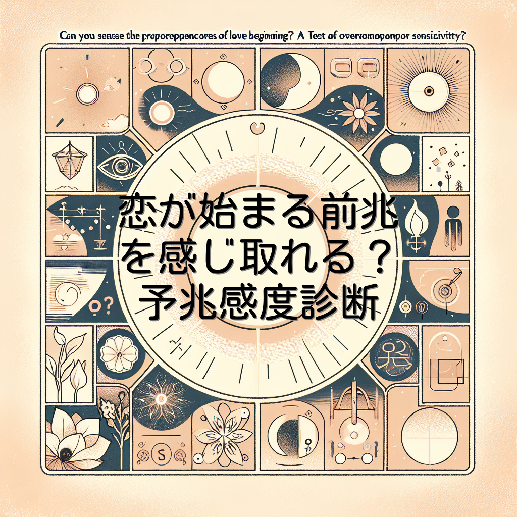 恋が始まる前兆を感じ取れる？予兆感度診断