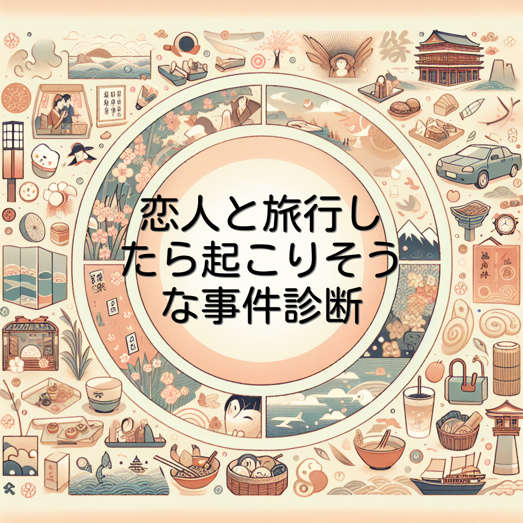 恋人と旅行したら起こりそうな事件診断