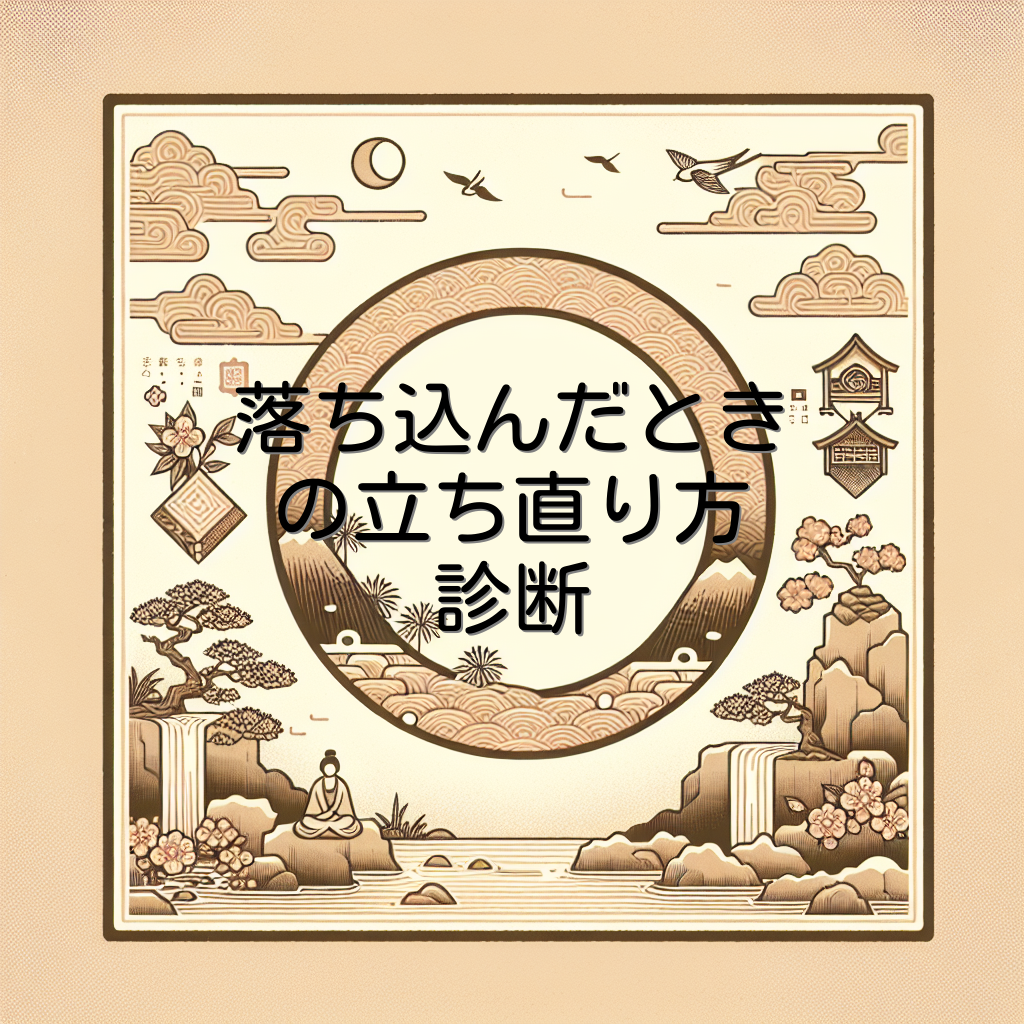 落ち込んだときの立ち直り方診断